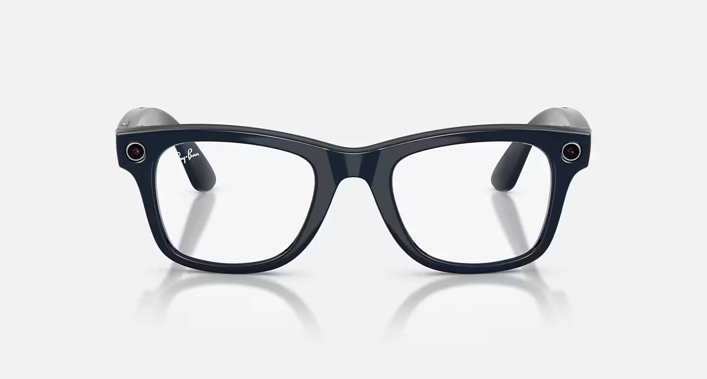 Ray-Ban Meta Wayfarer (Gen 2) Shiny Cosmic Blue AI Glasses with Sapphire Transitions® Lenses - Attēls 3