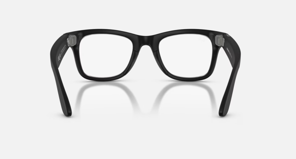 Ray-Ban Meta Wayfarer (Gen 2) Matte Black AI Glasses with Clear Lenses - Attēls 5
