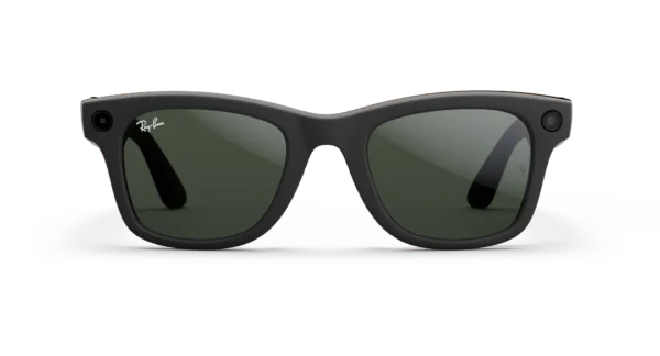Ray-Ban Meta Wayfarer (Gen 1) Matte Black AI Glasses with Black Lenses - Attēls 2