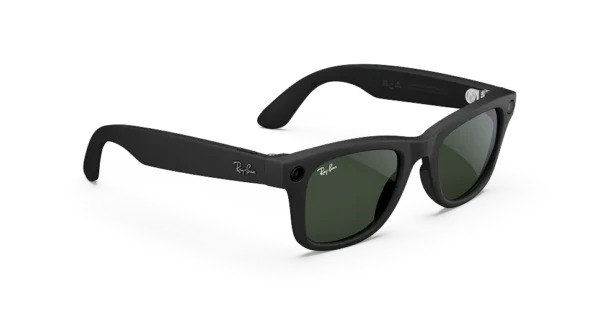 Ray-Ban Meta Wayfarer (Gen 1) Matte Black AI Glasses with Black Lenses - Attēls 3