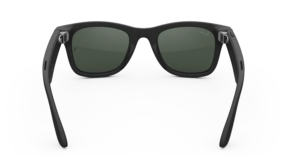 Ray-Ban Meta Wayfarer (Gen 1) Matte Black AI Glasses with Black Lenses - Attēls 4
