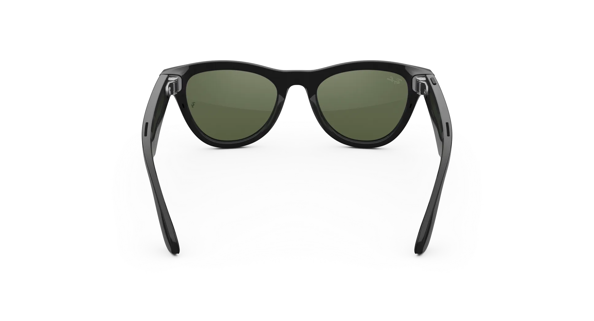 Ray-Ban Meta Skyler (Gen 2) shiny black AI glasses with green lenses - Attēls 4