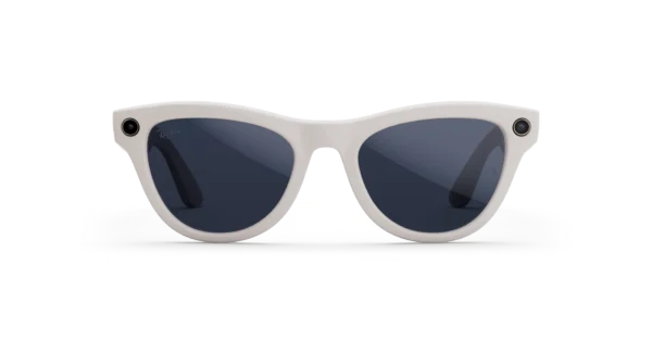 Ray-Ban Meta Skyler (Gen 2) Shiny Chalky Gray AI glasses with Sapphire Transitions® lenses - Attēls 3