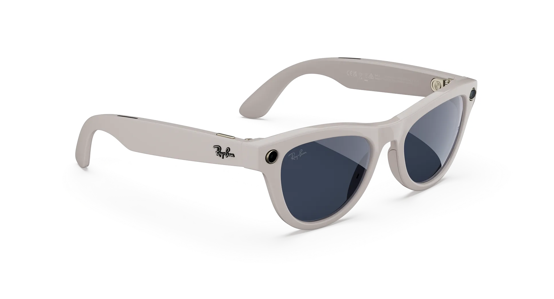 Ray-Ban Meta Skyler (Gen 2) Shiny Chalky Gray AI glasses with Sapphire Transitions® lenses - Attēls 4