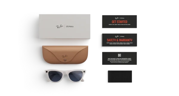 Ray-Ban Meta Skyler (Gen 2) Shiny Chalky Gray AI glasses with Sapphire Transitions® lenses - Attēls 6