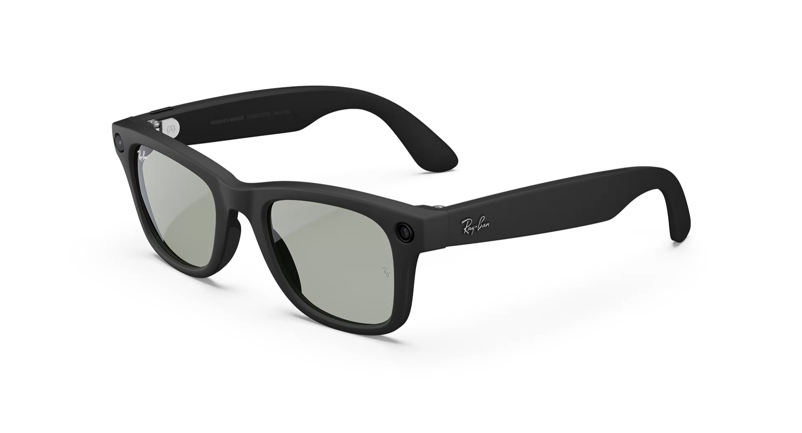 Ray-Ban Meta Wayfarer (Gen 1) Matte Black AI Glasses with Black Lenses - Attēls 1