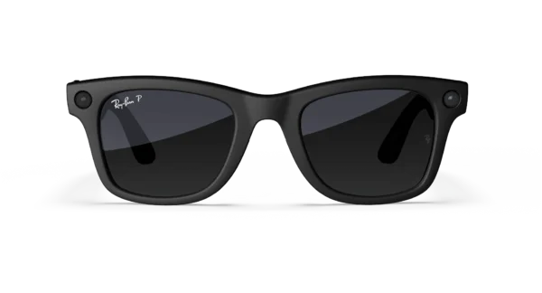 Ray-Ban Meta Wayfarer (Gen 1) Matte Black AI Glasses with Black Lenses - Attēls 2