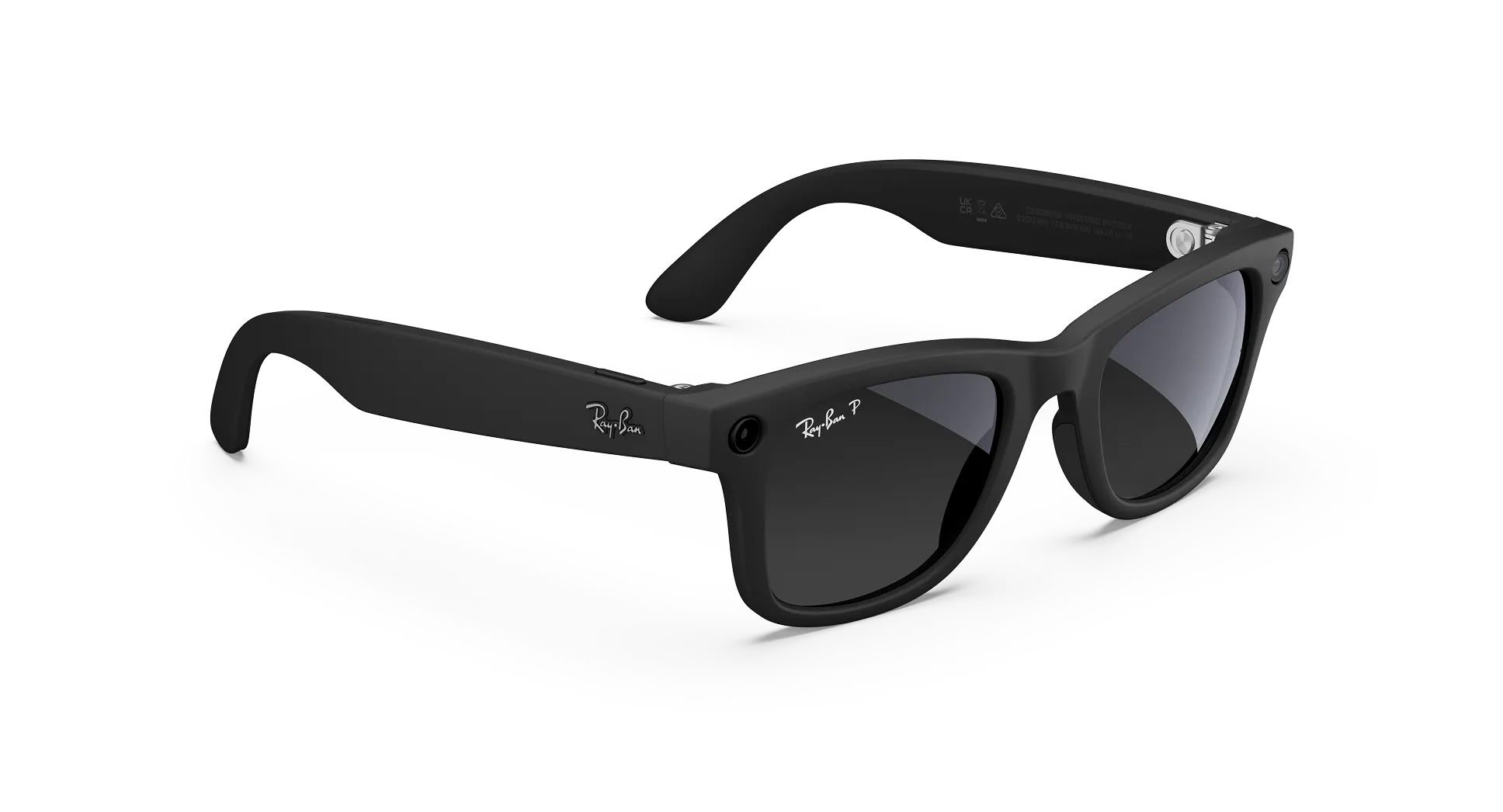 Ray-Ban Meta Wayfarer (Gen 1) Matte Black AI Glasses with Black Lenses - Attēls 3