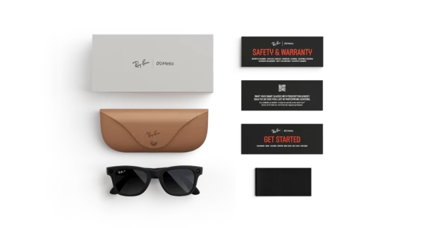 Ray-Ban Meta Wayfarer (Gen 1) Matte Black AI Glasses with Black Lenses - Attēls 5