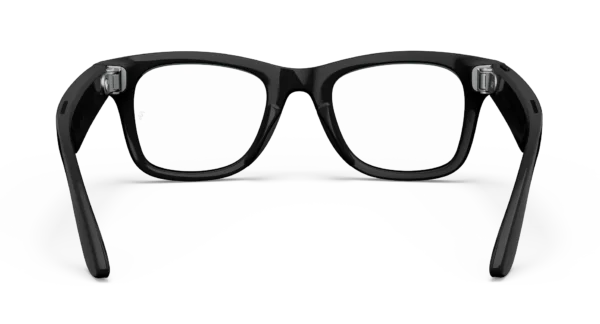 Ray-Ban Meta Wayfarer (Gen 1) Shiny Black AI Glasses with Clear Lenses - Attēls 4